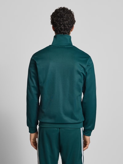 adidas Originals Slim Fit Trainingsjacke mit Logo-Stitching Modell 'Classic' Dunkelgruen 5