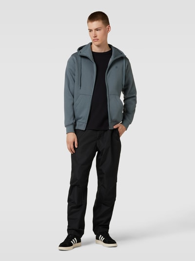 G-Star Raw Sweatjacke mit Logo-Stitching Modell 'Premium core' Helltuerkis 1