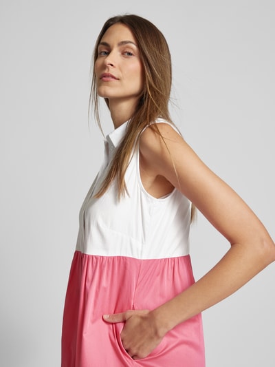 Milano Italy Sukienka koszulowa o długości do kolan z efektem stopniowania Złamany biały 3