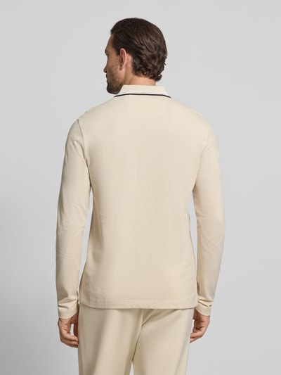 BOSS Green Regular fit poloshirt van puur katoen Offwhite - 5