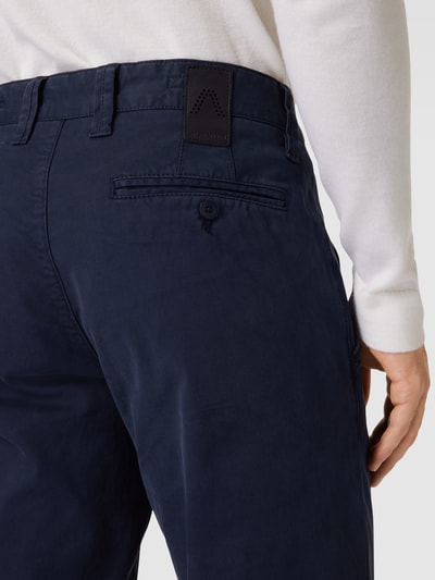 ALBERTO Slim fit broek met steekzak, model 'LOU' Marineblauw - 3