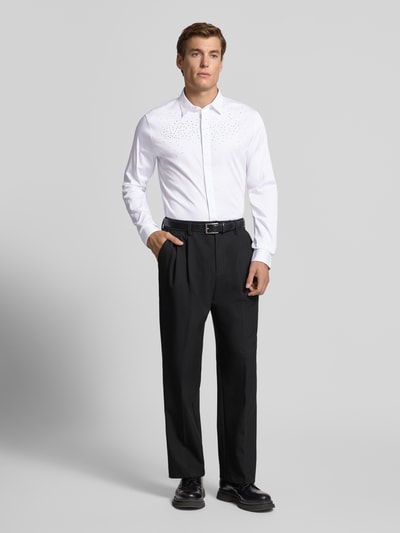 ARMANI EXCHANGE Regular fit vrijetijdsoverhemd met knoopsluiting, model 'CAMICIA' Wit - 1