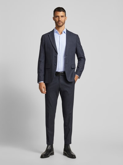 Jake*s Slim Fit Business-Hemd mit Kentkragen Bleu 1