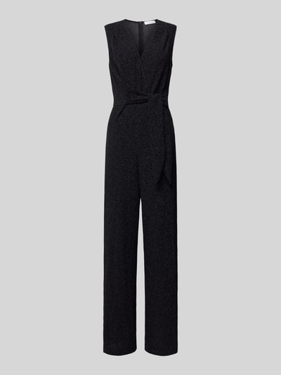 Rich & Royal Schimmernder Jumpsuit mit V-Ausschnitt Black 2