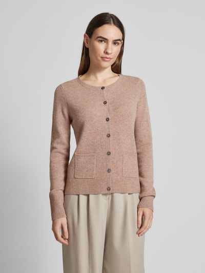 Christian Berg Woman Strickjacke mit aufgesetzten Eingrifftaschen Sand Melange 4