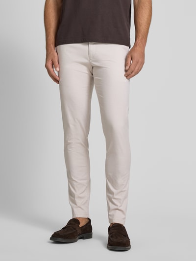 Mmx Slim Fit Chino aus reiner Baumwolle Beige 4