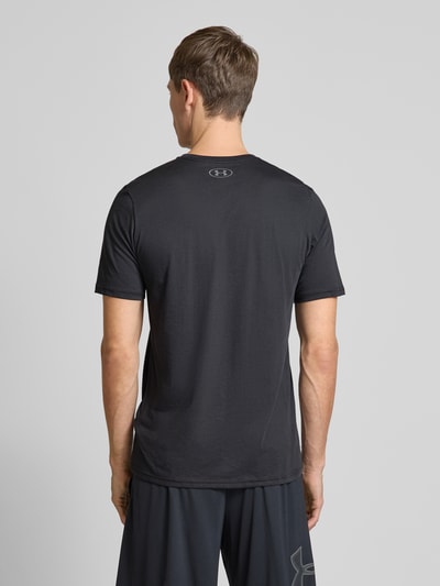 Under Armour T-shirt met labelprint, model 'TEAM ISSUE' Zwart - 5