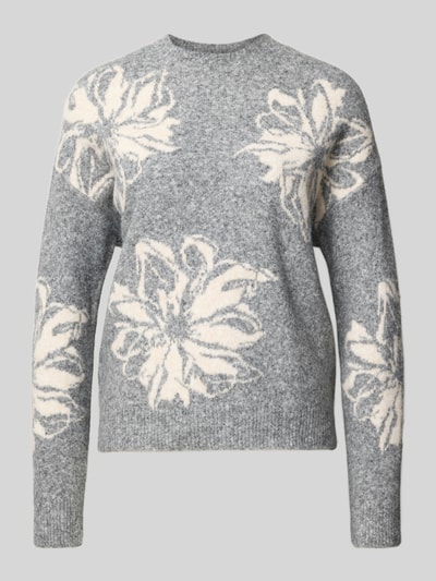 B.Young Gebreide pullover met ronde hals, model 'omea' Middengrijs gemêleerd - 2
