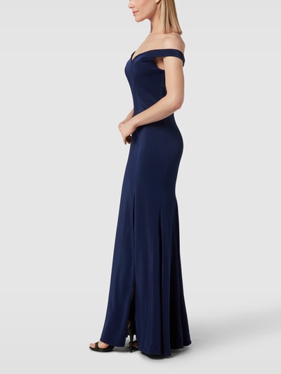 Mascara Abendkleid mit Herz-Ausschnitt Dunkelblau 4