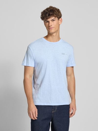 Tommy Jeans Regular Fit T-Shirt aus reiner Baumwolle Hellblau 4