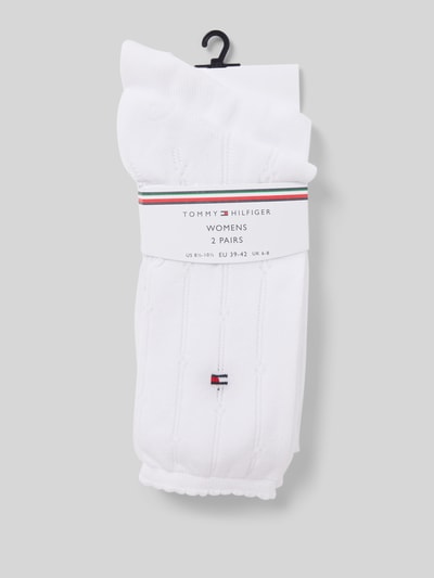 Tommy Hilfiger Socken mit Logo-Print im 2er-Pack Weiss 3