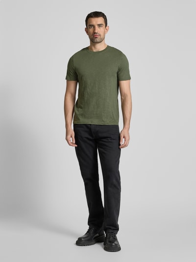 MCNEAL T-Shirt mit Stehkragen Khaki 1