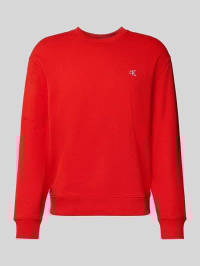 Calvin Klein Jeans Sweatshirt aus reiner Baumwolle Rot 2