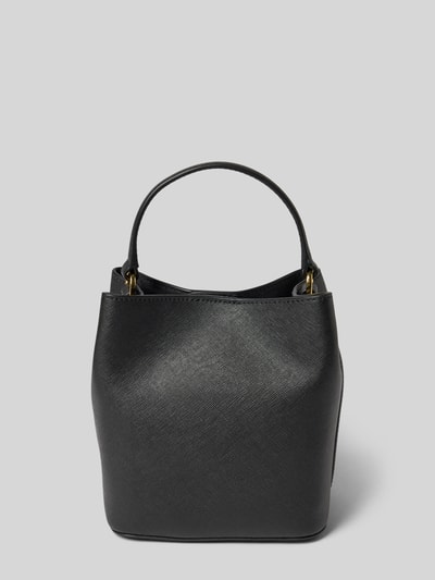 Lauren Ralph Lauren Handtasche aus Rindsleder mit Label-Applikation Modell 'REESE' Black 4