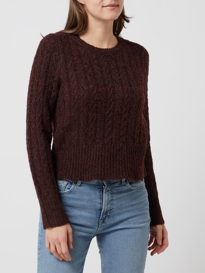 Only Pullover mit Woll-Anteil Modell 'Mellow' Pflaume 4