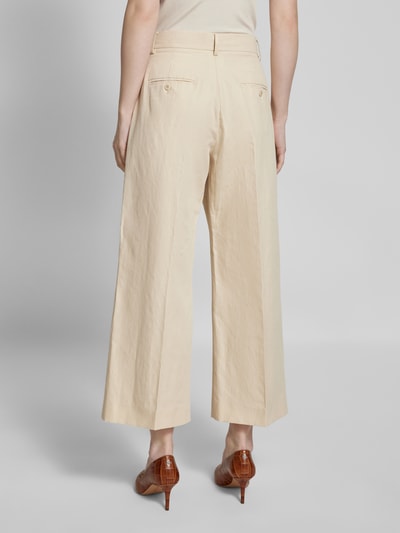 Weekend Max Mara Wide Leg Stoffhose mit Bügelfalten Modell 'ZIRCONE' Sand 5