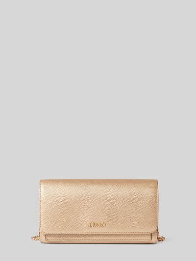 Liu Jo White Clutch mit Strukturmuster Modell 'CALIWEN' Gold 2