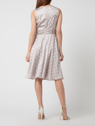 Christian Berg Cocktail Cocktailkleid aus Polka Dots  Taupe 4