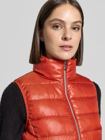NAUTGÅRD Regular Fit Weste in Stepp-Optik Dunkelorange 3