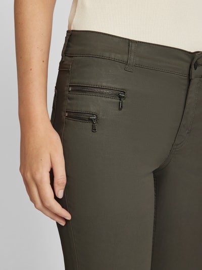 Angels Skinny fit jeans met ritszakken, model 'MALOU' Leem - 3