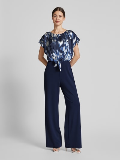 Swing Jumpsuit mit Knotendetail Marine 4