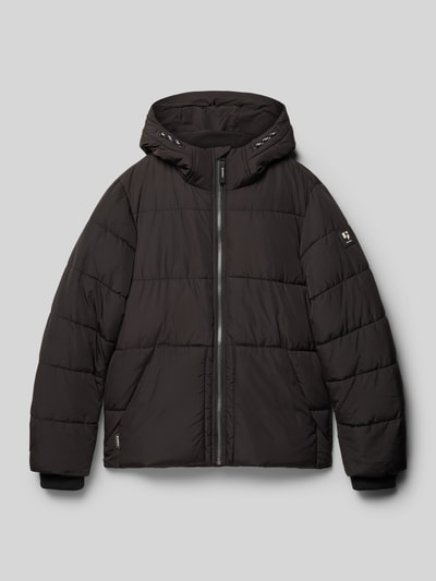 Garcia Regular Fit Steppjacke mit Logo-Patch Black 1