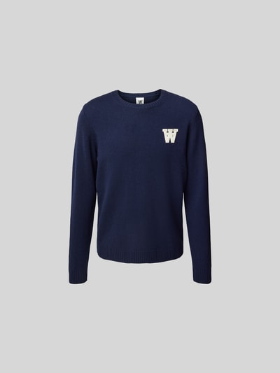 Wood Wood Wollen pullover in gebreide look Marineblauw - 2