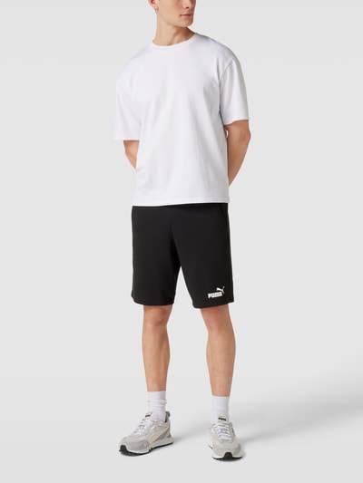 PUMA PERFORMANCE Sweatshorts met labelprint, model 'ESS' Zwart - 1