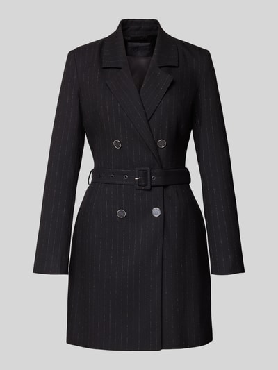 Guess Sukienka mini z kołnierzem z połami model ‘ZANITA’ Czarny 2