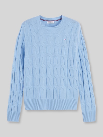 Tommy Hilfiger Regular Fit Pullover aus reiner Wolle  Hellblau 2