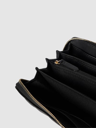 VALENTINO BAGS Portemonnaie mit Label-Applikation Modell 'OCARINA' Black 3