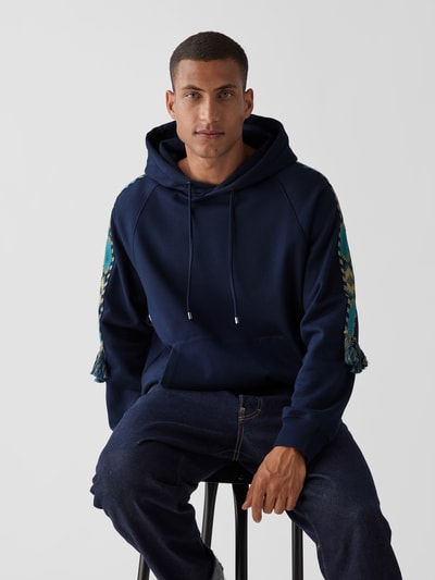 Etro Hoodie mit Zierbesatz Blau 3