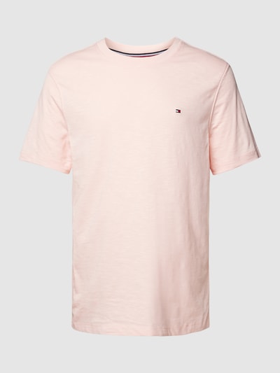 Tommy Hilfiger Regular Fit T-Shirt in unifarbenem Design Pink 2