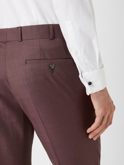 Wilvorst Pantalon van wol Bordeaux - 3