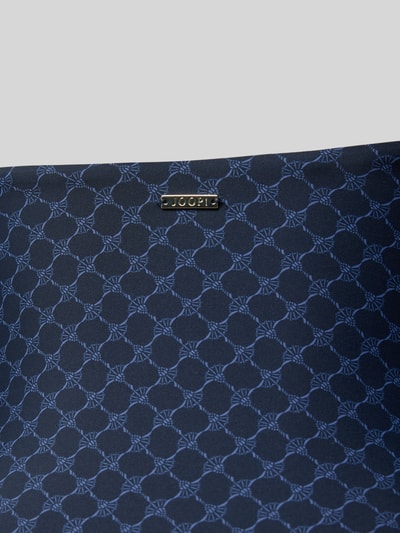 Produktfoto, Neckholder-Badeanzug mit Logo-Muster Modell 'Cortina Beach' von JOOP! Collection, blauer Material-Mix mit Stretch-Anteil, körpernahe Passform
