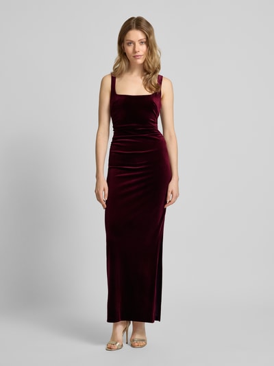 Forever New Abendkleid mit Karree-Ausschnitt Dunkelrot 4