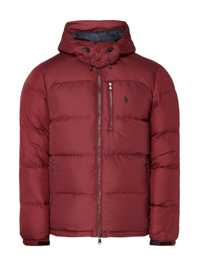 Polo Ralph Lauren Daunenjacke mit abnehmbarer Kapuze Bordeaux 2