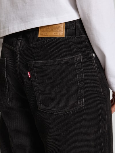 Levi's® Baggy Fit Cordhose im 5-Pocket-Design Modell 'METEORITE' Black 3