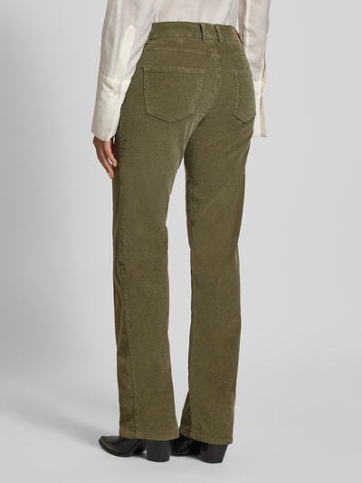 Angels Spodnie sztruksowe z 5 kieszeniami model ‘Lara’ Khaki 5