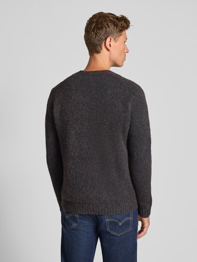 Tiger Of Sweden Gebreide pullover met ribboorden, model 'Adryan' Marineblauw - 5