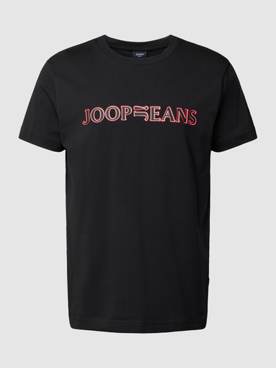 JOOP! Jeans T-shirt met labelprint, model 'Cassian' Zwart - 2