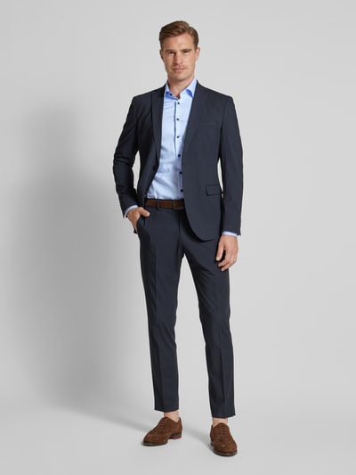 SEIDENSTICKER Slim fit zakelijk overhemd van twill Bleu - 1