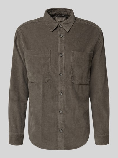 Only & Sons Loose Fit Freizeithemd aus reiner Baumwolle Modell 'ALP' Hellgrau 2