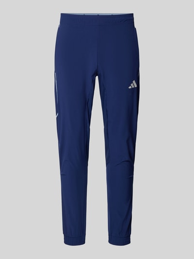 adidas Training Slim fit sweatpants met logoprint, model 'Tech' Donkerblauw - 2