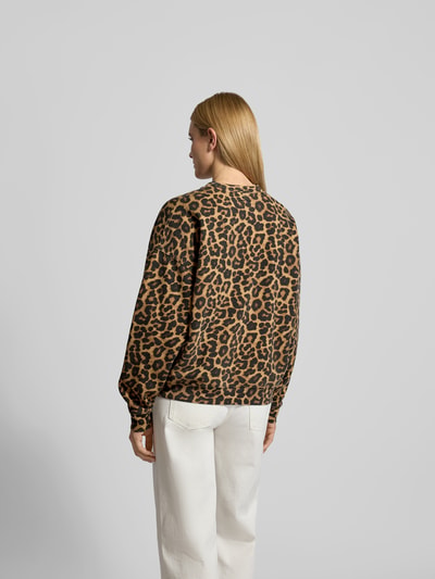 Anine Bing Sweatshirt mit Allover-Animal-Print Mittelbraun 5