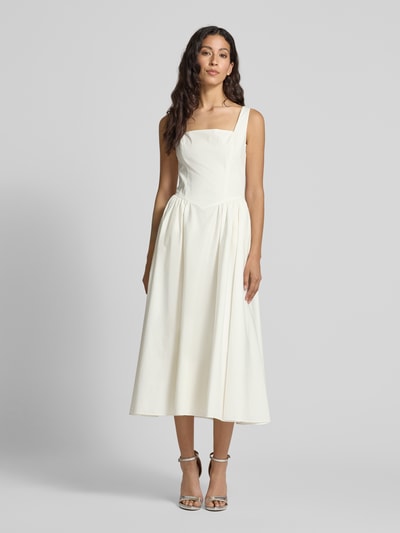 Jake*s Cocktail Cocktailkleid mit Karree-Ausschnitt Offwhite 4