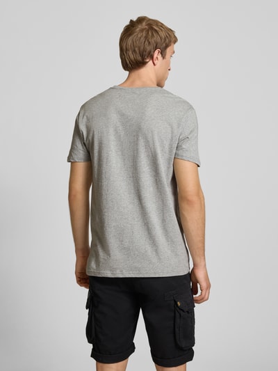 Alpha Industries T-Shirt mit Logo und Rundhalsausschnitt Hellgrau 5