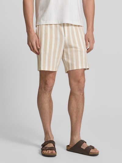 Marc O'Polo Regular Fit Shorts aus reiner Baumwolle Beige 4