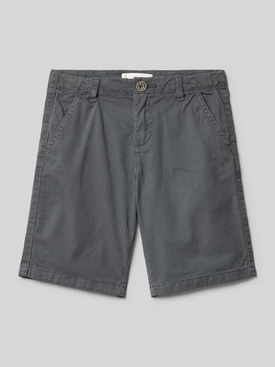 Mango Regular Fit Bermudas mit Eingrifftaschen Modell 'belice' Mittelgrau 1