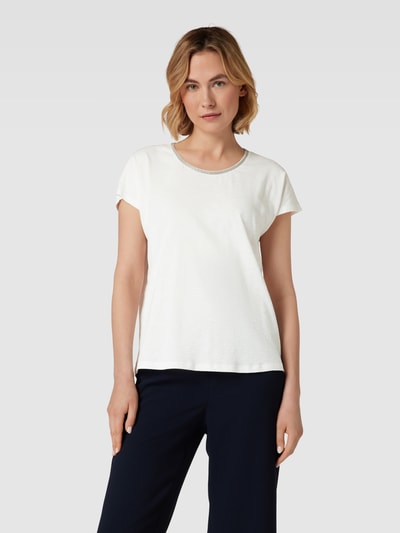 Christian Berg Woman T-Shirt mit Rundhalsausschnitt Offwhite 4